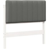  Tapecirani uzglavlje s uzglavljem Bijela i svijetlo siva 90 cm | shoptok.hr