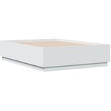  Okvir kreveta s LED svjetlima bijeli 135 x 190 cm drveni | Eponuda.ba