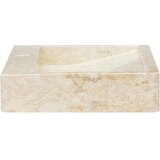  Umivaonik krem 58 x 39 x 10 cm mramorni Slike