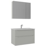 Hanah home Kupatilski ormarić sa umivaonikom i ogledalom (2 komada) Messina 85 v2 417 | Eponuda.com