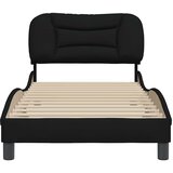  Okvir za krevet bez madraca Hvar crni 80x200cm od tkanine | shoptok.hr