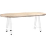  Noge za stolić u obliku slova A 2 kom bijele 38x(42-43) cm | shoptok.hr