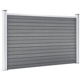  Vrtna ograda od WPC-a 699 x 106 cm siva | shoptok.hr