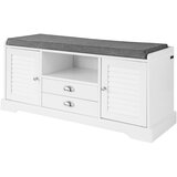 SoBuy predsoba klop za čevlje s sedežem v beli barvi v skandinavskem slogu, (20814967) | Shoptok.si