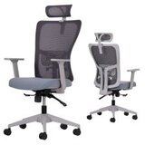 Hanah home Set 2 kancelarijske stolice Lumbar 126 Grey | ePonuda.com