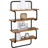  Polica sa 4 nivoa Staro drvo 40 x 24,5 x 104 cm | shoptok.hr