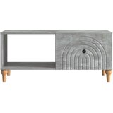  Klubska miza Betonsko siva 90 x 50 x 40 cm Inženirski les, (5000295486) | Shoptok.si