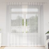 vidaXL Zavese z zavesami 2 pcs Svetlo siva 140 x 245 cm Poliester | Shoptok.si
