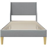  Krevetna konstrukcija Svijetlo siva 100 x 200 cm tkanina | shoptok.hr