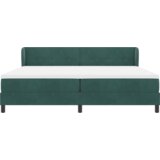 Box Spring Krevet s Madracem Tamno Zelena 200x200 cm Baršun | shoptok.hr