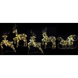vidaXL LED jelene med 40 LED 5 pcs Zlata PET | Shoptok.si