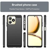 Techsuit Carbon Silicone maska za Realme C53 - crna | shoptok.hr