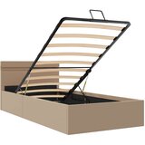  Hidraulični okvir za krevet LED boja cappuccina 90 x 200 cm | shoptok.hr