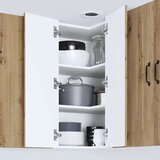 vidaXL Stenska kuhinjska omarica s polico Umetni hrast 57 x 57 x 80 cm | Shoptok.si