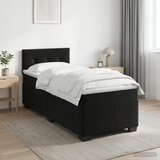  s box springom, madracem i LED-om Crna 90 x 200 cm | shoptok.hr