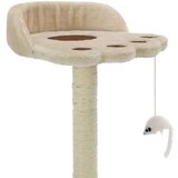 vidaXL penjalica za mačke sa stupovima za grebanje od sisala 40 cm bež i smeđa | shoptok.hr