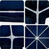 PARTY šator s 12 plavih zidova 8x4 m PE | shoptok.hr