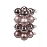 ukras za jelka kugla staklena 57mm smokey rose 16/1 124413