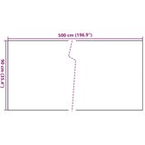 Balkonski zaslon smeđi i crni 500 x 90 cm od poliratana | shoptok.hr