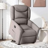  Naslonjač na podizanje od tkanine smeđesivi | shoptok.hr