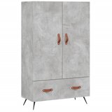 Maison Chic Visoka omara - Komoda - Predalnik betonsko siva 69,5x31x115 inženirski les, (21722528) | Shoptok.si