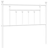 Maison Chic Kovinsko Posteljno vzglavje - Vzglavna omarica - Nočna omarica belo 100 cm, (21704408) Cene
