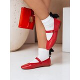 DStreet Baleriny damskie zapinane ELLICAN czerwone | Shoptok.si