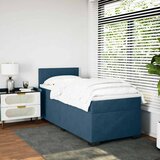 Box spring krevet s madracem tamnoplavi 80 x 200 cm baršunasti | shoptok.hr