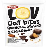 Pellito Ovseni zalogaji sa bananom,bademom i čokoladom, 70g Cene