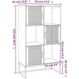  Visoka komoda 70 x 35 x 125 cm od konstruiranog drva | shoptok.hr