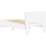  Krevetna konstrukcija s LED svjetlom Bijela 80 x 200 cm | Shoptok.si