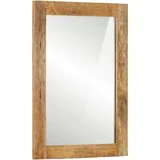 vidaXL Kupaonsko ogledalo 50 x 70 x 2 5 cm masivno drvo manga i staklo