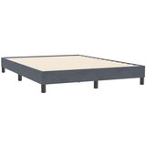 vidaXL Okvir kreveta bez madraca tamnosiva 160x210 cm baršun | shoptok.hr