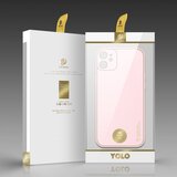 Dux ducis Yolo eleganten ovitek iz mehkega TPU in PU usnja za iPhone 12 roza barve | Shoptok.si