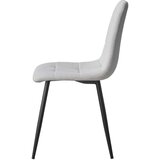 Stylife STOL, kovina, tekstil črna, sivobež | Shoptok.si