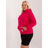 Fashion Hunters Fuchsia women's sweatshirt in a larger size with drawstrings