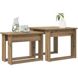  Set kavno mizico 2 pcs Umetni hrast Konstruiran les, (5000120258) | Shoptok.si