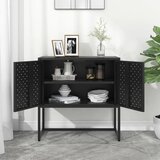  Komoda crna 75 x 35 x 75 cm čelična | shoptok.hr