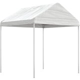 vidaXL Paviljon s streho bel 8,92x2,28x2,69 m polietilen - - Bela - 52.48 - 8.92 x 2.28 x 2.69 m - 2025- | Shoptok.si