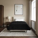 Ljetni pokrivač Crna 140 x 220 cm Mikrofibra i teddy flis | shoptok.hr