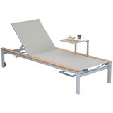 Gardenson Vrtni Ležalnik Naxos, Bež, Z Mizico Cene