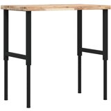  Radni stol 100x60x(73-99,5) cm masivno drvo bagrema pravokutni | shoptok.hr