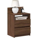 vidaXL Noćni ormarići 2 kom s 2 ladice smeđi hrast 40x33x60 cm | shoptok.hr