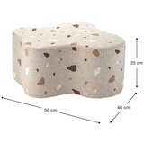 Wigiwama Svetlo rjav otroški tabure iz tkanine bouclé/iz šenilje Terrazzo Cloud – | Shoptok.si