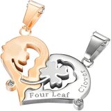 IZMAEL Obesek na verižici FL-24093 - Zlata / Srebrna | Shoptok.si