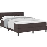  Krevet s uzglavljem i madracem tamno smeđi 140x190 cm tkanina | shoptok.hr