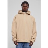 Urban Classics Men's Oversized Half Zip Hoody sand fleece sweatshirt Cene