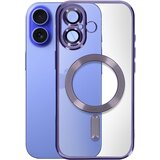Avizar Ohi&amp;scaron;je MagSafe za iPhone 16 Silikonski kromirani okvir, Vijolična, (5000015322) Slike