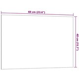 vidaXL Zidna magnetna ploča bijela 60x40 cm od kaljenog stakla | shoptok.hr