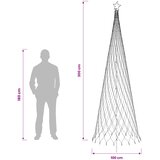  LED božićno drvce 300 cm 350 LED lampica Hladno bijela Željezo | shoptok.hr